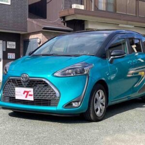 2020 Toyota Sienta blue gasoline used car Japan export