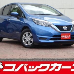2016 Nissan Note blue hybrid used car Japan export