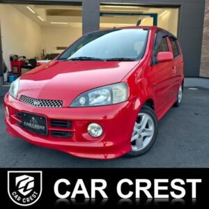 2002 Daihatsu Yrv red gasoline used car Japan export