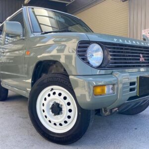 1998 Mitsubishi Pajero Mini green gasoline used car Japan export