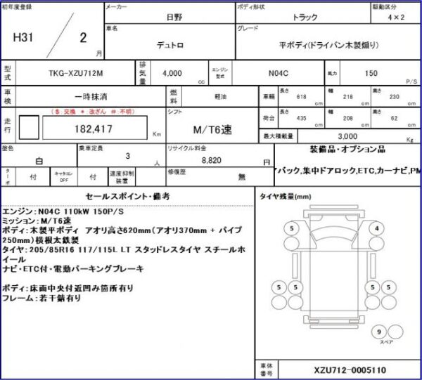 Ref:AUX-17747038 HINO DUTRO 2019 - Image 11