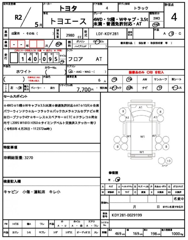 Ref:AUX-17876602 TOYOTA TOYOACE 2020 - Image 19