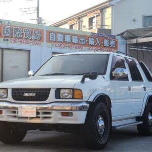 1998 Isuzu Mu Wizard white diesel used car Japan export
