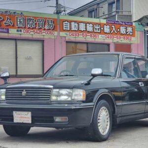 1993 Toyota Crown Sedan black gasoline used car Japan export