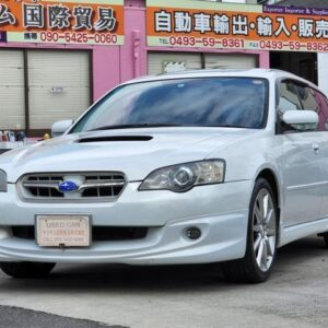 2004 Subaru Legacy Touring Wagon white gasoline used car Japan export