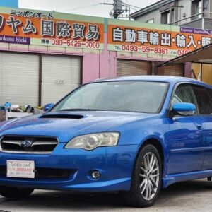 2004 Subaru Legacy Touring Wagon blue gasoline used car Japan export