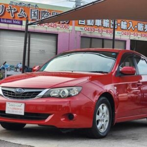 2007 Subaru Impreza red gasoline used car Japan export