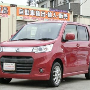 2013 Suzuki Wagon R red gasoline used car Japan export