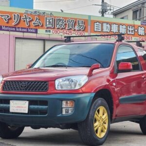 2003 Toyota Rav4 red gasoline used car Japan export