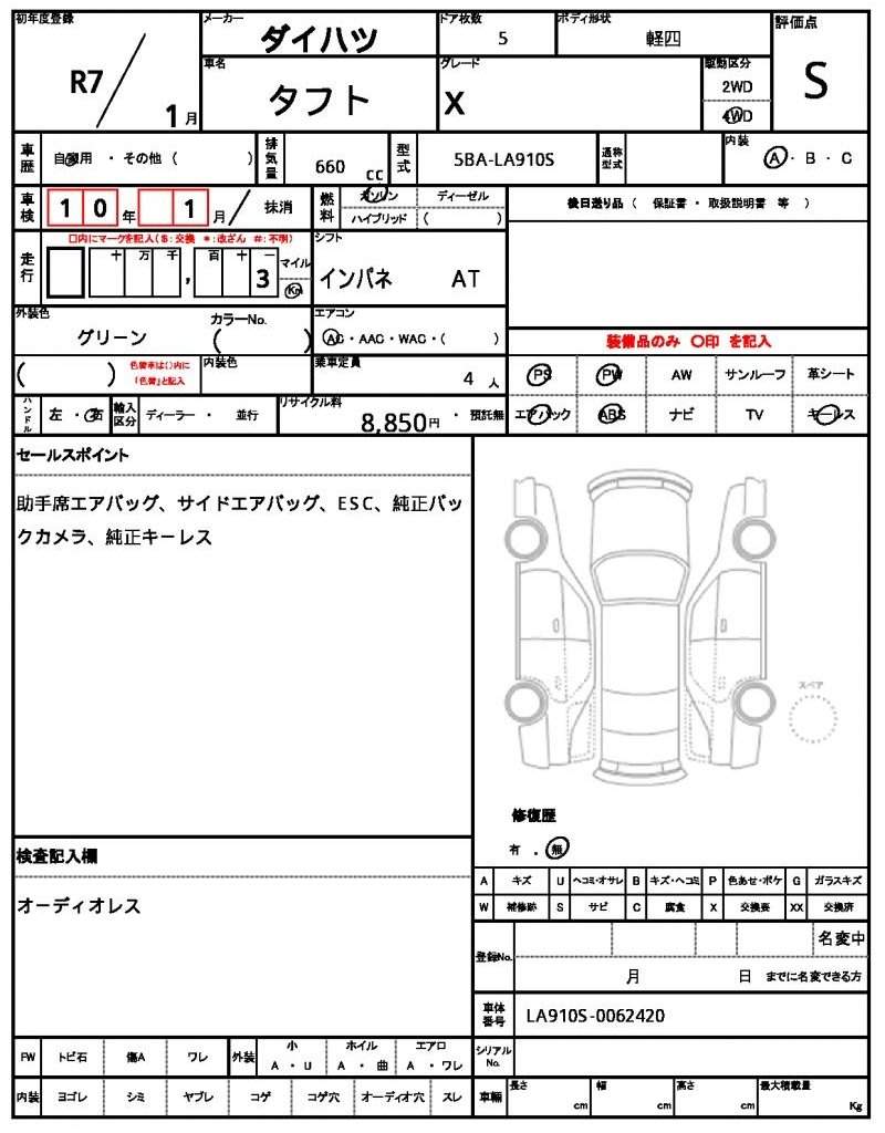 Ref:AUX-18047806 DAIHATSU TAFT 2025 - Image 21