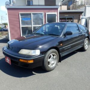1990 Honda Cr-X black gasoline used car Japan export