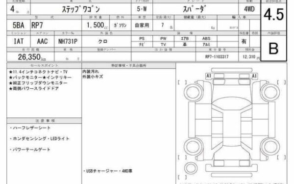 Ref:AUX-18215331 HONDA STEPWAGON 2022 - Image 6