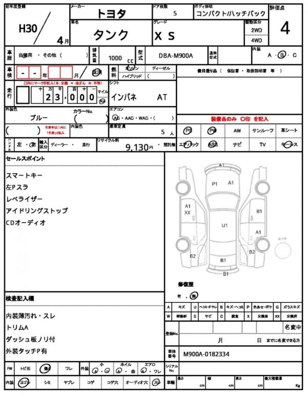 Ref:AUX-18269253 TOYOTA TANK 2018 - Image 21