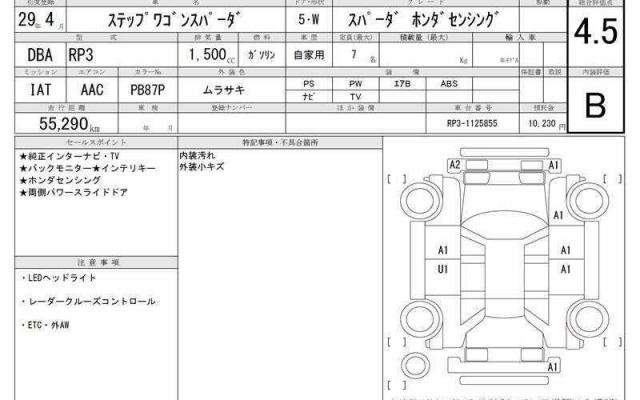 Ref:AUX-18276847 HONDA STEPWAGON SPADA 2017 - Image 6