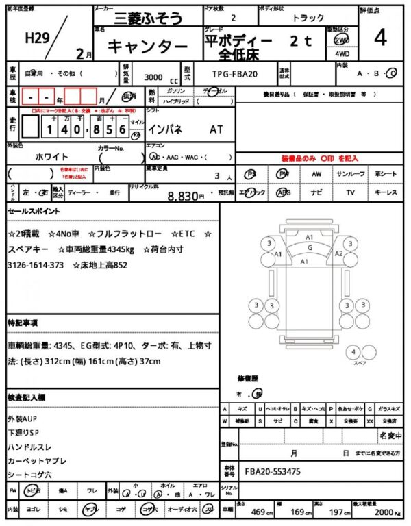 Ref:AUX-18285212 MITSUBISHI FUSO CANTER 2017 - Image 21