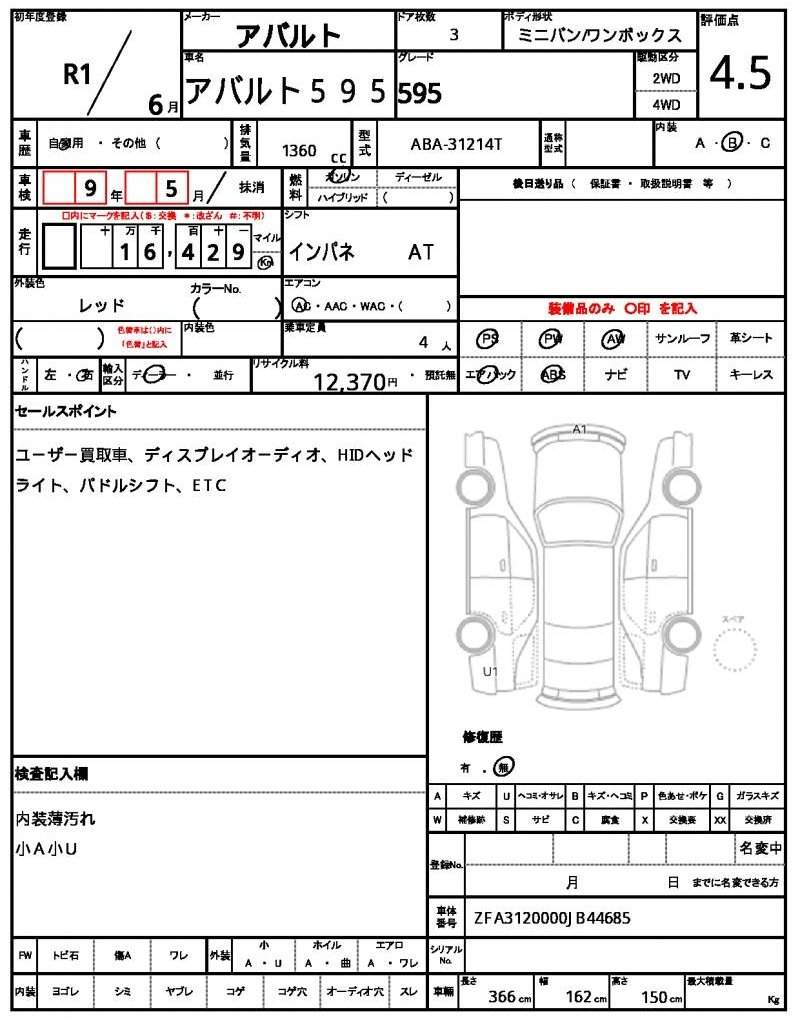Ref:AUX-18360359 ABARTH ABARTH 595 2019 - Image 11