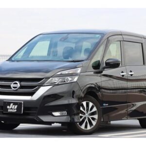 2017 Nissan Serena black hybrid used car Japan export
