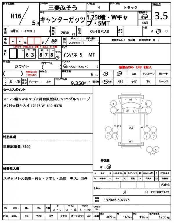 Ref:AUX-18374788 MITSUBISHI FUSO CANTER GUTS 2004 - Image 21