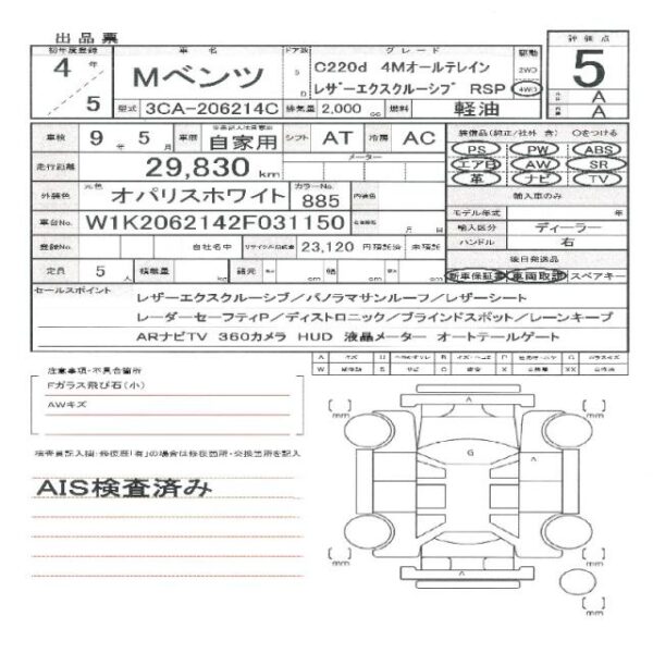Ref:AUX-18396430 MERCEDES BENZ C-CLASS 2022 - Image 11