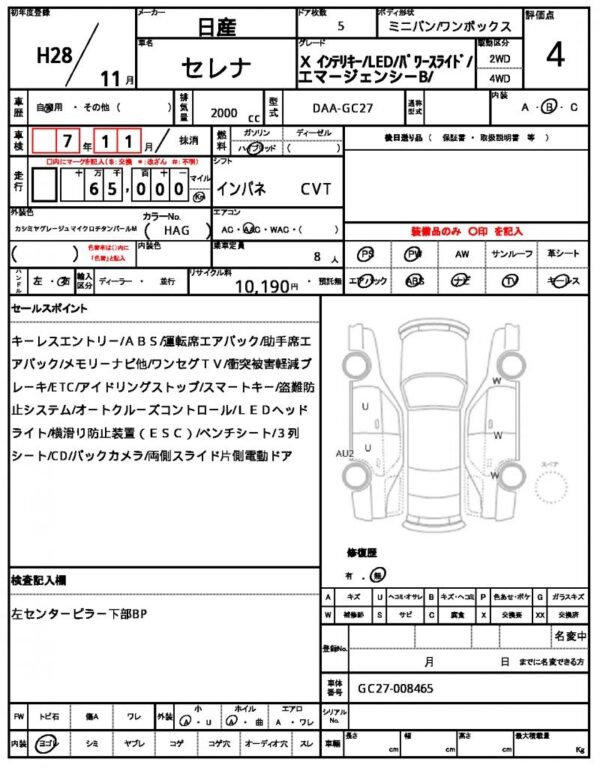 Ref:AUX-18400565 NISSAN SERENA 2016 - Image 21