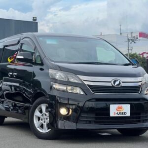 2013 Toyota Vellfire black gasoline used car Japan export