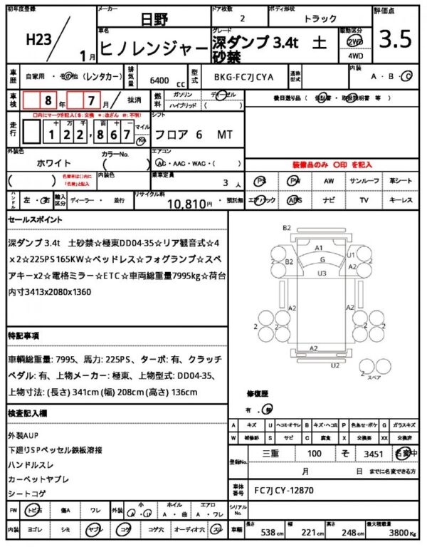 Ref:AUX-18428630 HINO HINO RANGER 2011 - Image 21