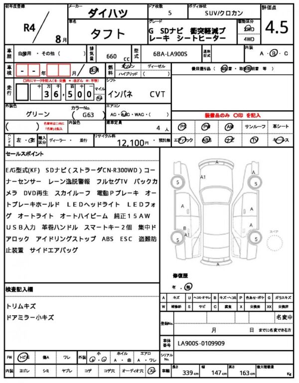 Ref:AUX-18446101 DAIHATSU TAFT 2022 - Image 21