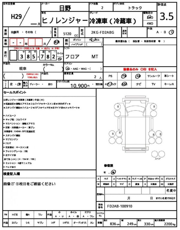 Ref:AUX-18458747 HINO HINO RANGER 2017 - Image 21