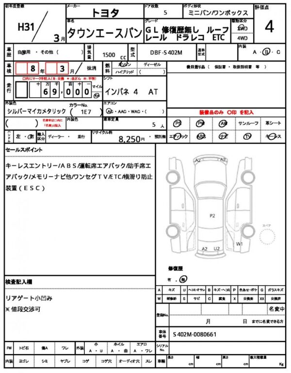 Ref:AUX-18459594 TOYOTA TOWNACE VAN 2019 - Image 21