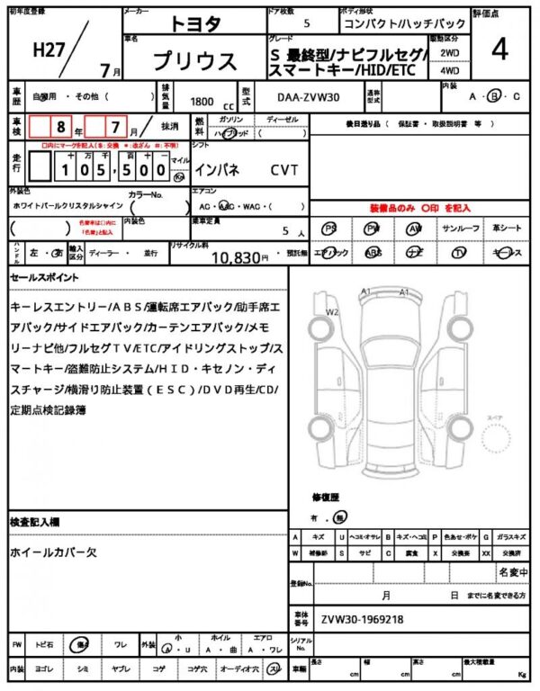 Ref:AUX-18459610 TOYOTA PRIUS 2015 - Image 21
