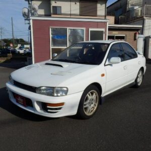 1996 Subaru Impreza white gasoline used car Japan export