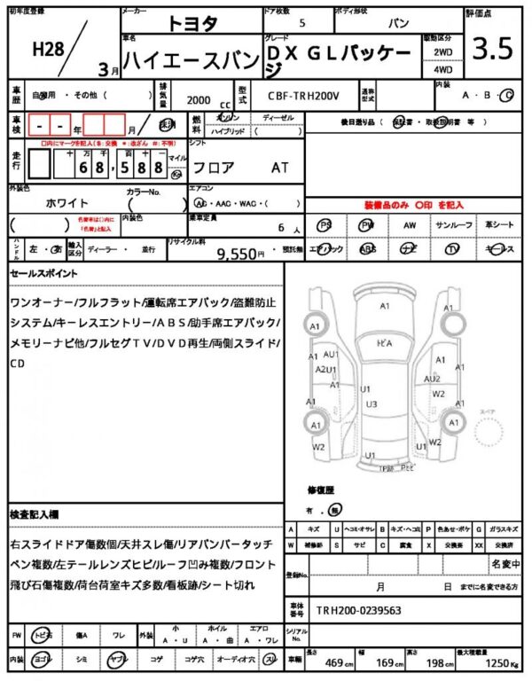 Ref:AUX-18517837 TOYOTA HIACE VAN 2016 - Image 21
