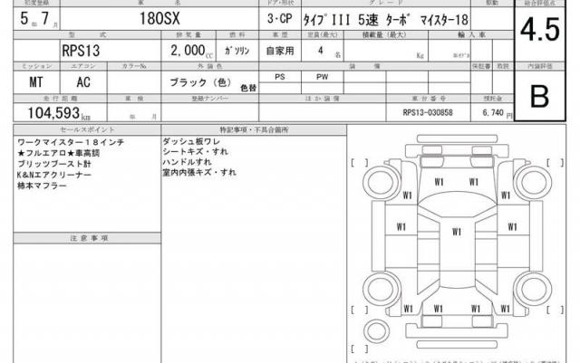 Ref:AUX-18536958 NISSAN 180SX 1993 19 Ref:AUX-18536958 NISSAN 180SX 1993 - Image 19