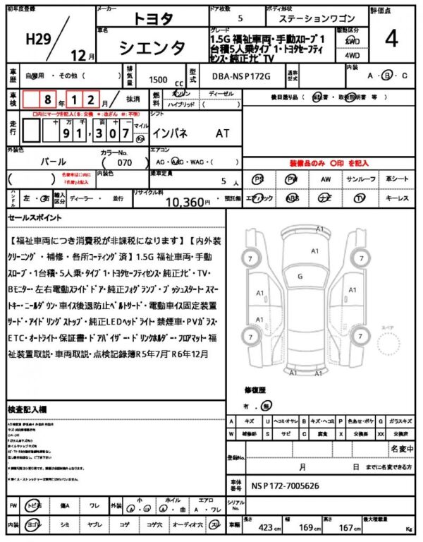 Ref:AUX-18540497 TOYOTA SIENTA 2017 - Image 21