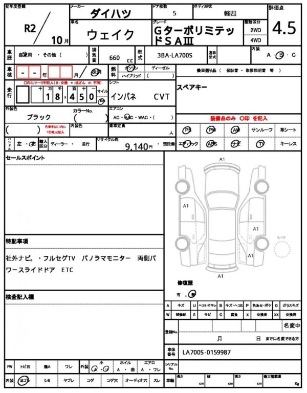 Ref:AUX-18551030 DAIHATSU WAKE 2020 - Image 21