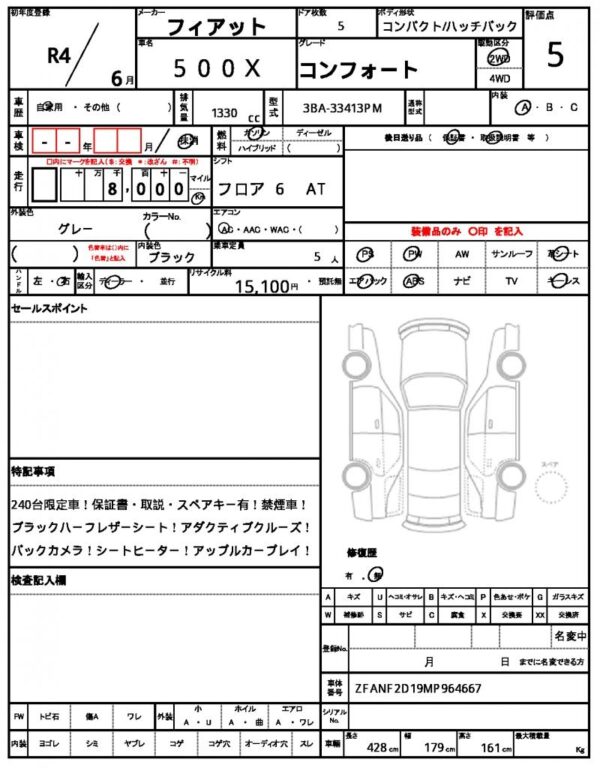 Ref:AUX-18568989 FIAT 500X 2022 - Image 21