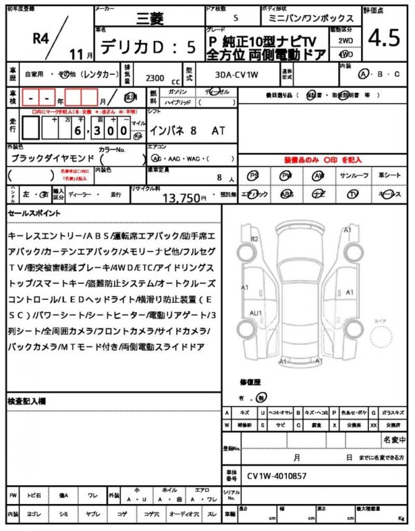Ref:AUX-18590922 MITSUBISHI DELICA D:5 2022 - Image 18