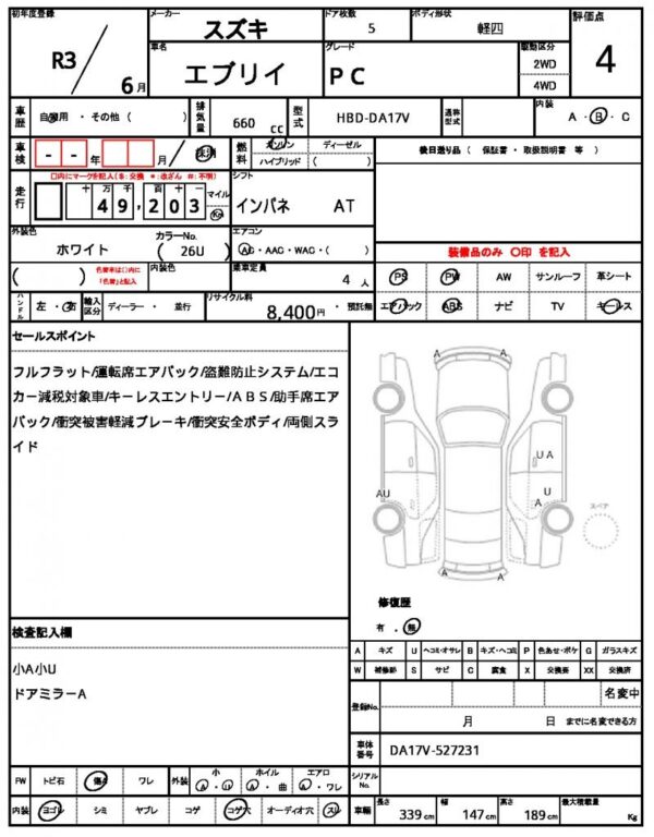 Ref:AUX-18608629 SUZUKI EVERY 2021 - Image 18