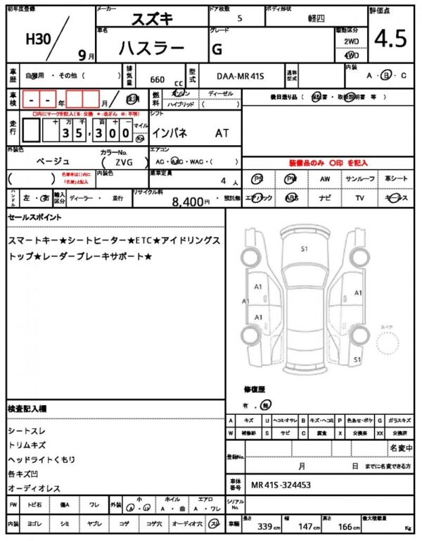 Ref:AUX-18642769 SUZUKI Hustle 2018 - Image 21