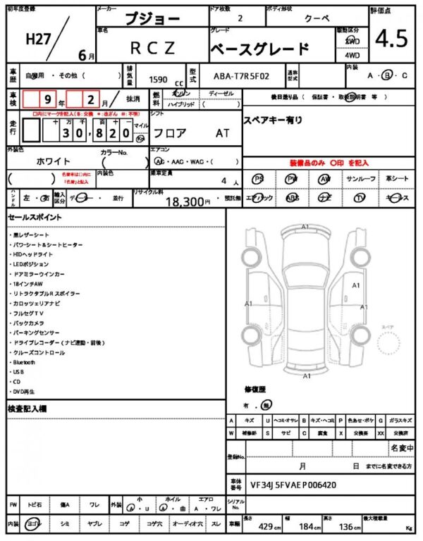 Ref:AUX-18653625 PEUGEOT RCZ 2015 - Image 21