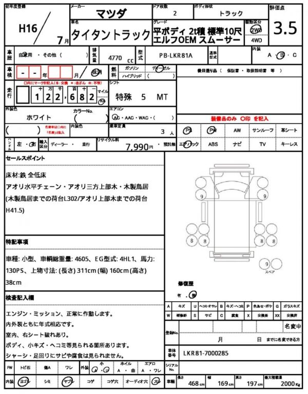 Ref:AUX-18673215 MAZDA TITAN TRUCK 2004 - Image 21