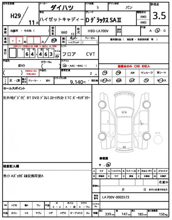 Ref:AUX-18679127 DAIHATSU HIJET CADDIE 2017 - Image 21