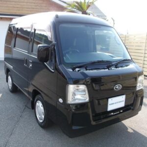 2010 Subaru Sambar Van black gasoline used car Japan export