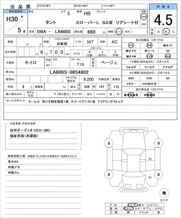 Ref:AUX-18715413 DAIHATSU TANTO 2018 - Image 21