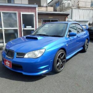 2006 Subaru Impreza blue gasoline used car Japan export