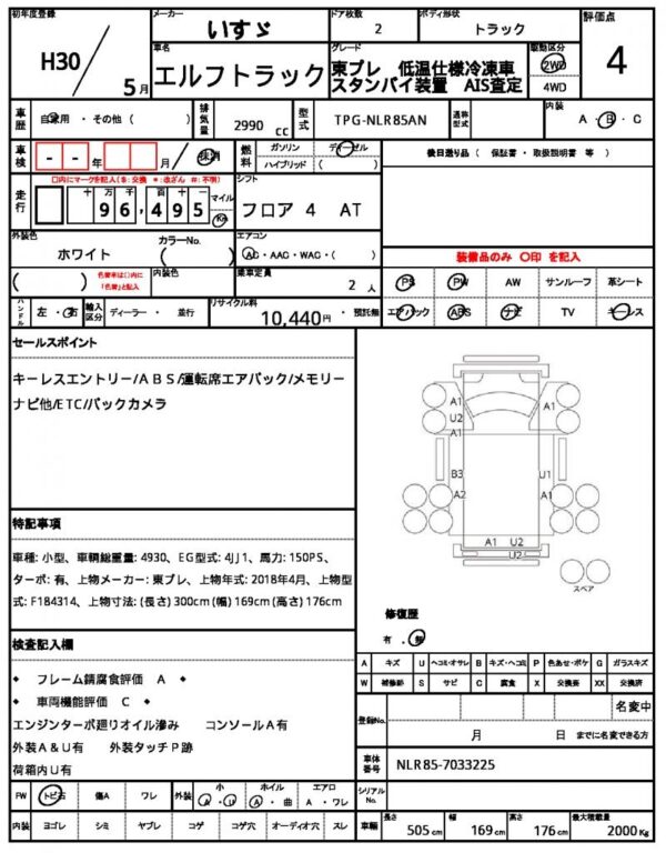 Ref:AUX-18740383 ISUZU ELF TRUCK 2018 - Image 21