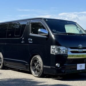 2018 Toyota Hiace Van black gasoline used car Japan export