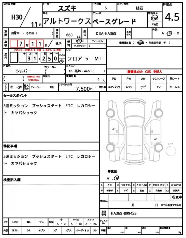 Ref:AUX-18775003 SUZUKI ALTO WORKS 2018 - Image 21