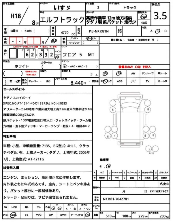 Ref:AUX-18776361 ISUZU ELF TRUCK 2006 - Image 21