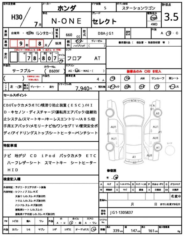 Ref:AUX-18831352 HONDA N-ONE 2018 - Image 21